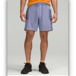 Men’s Lululemon Water-Repellent Hiking Short-8” Peri Purple-EXCELLENT CONDITION
